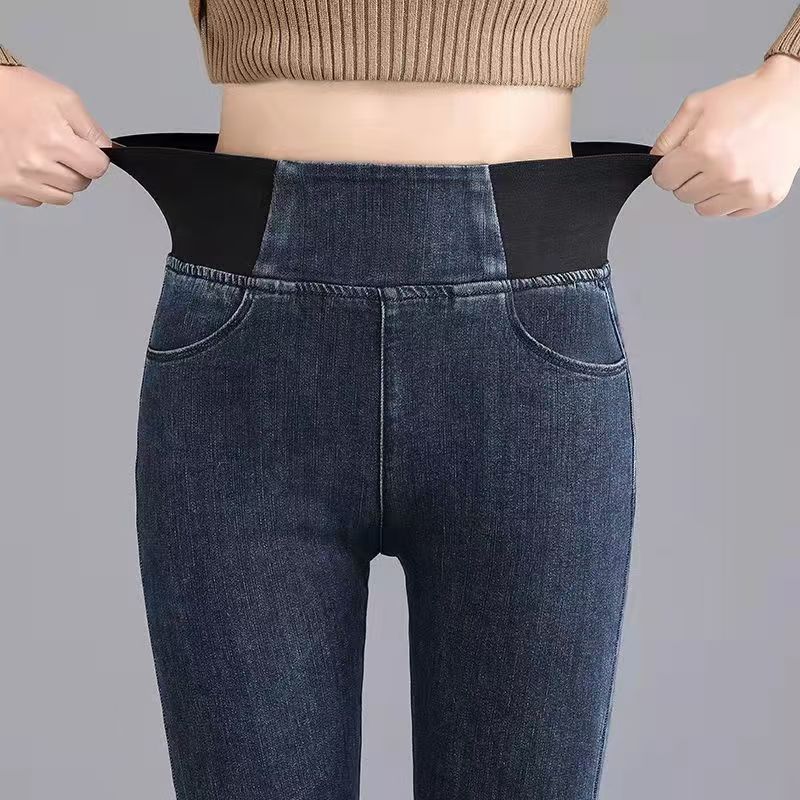 Jeans Slim Denim Pants Women's High Waist Skinny Jean Vintage Wash Pencil Stretch Leggin