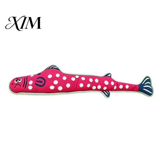 Interactive Cat Kicker Toys Fish Toy, Natural Catnip And Crinkle Paper Soothing for Nervous Cats Filled Durable Plush Toy Anxiety Relief