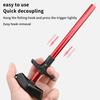 1PC Fishing Hook Remover Aluminum Tube Ergonomic Design Detacher Tool for Safe Efficient Lure Release Angling