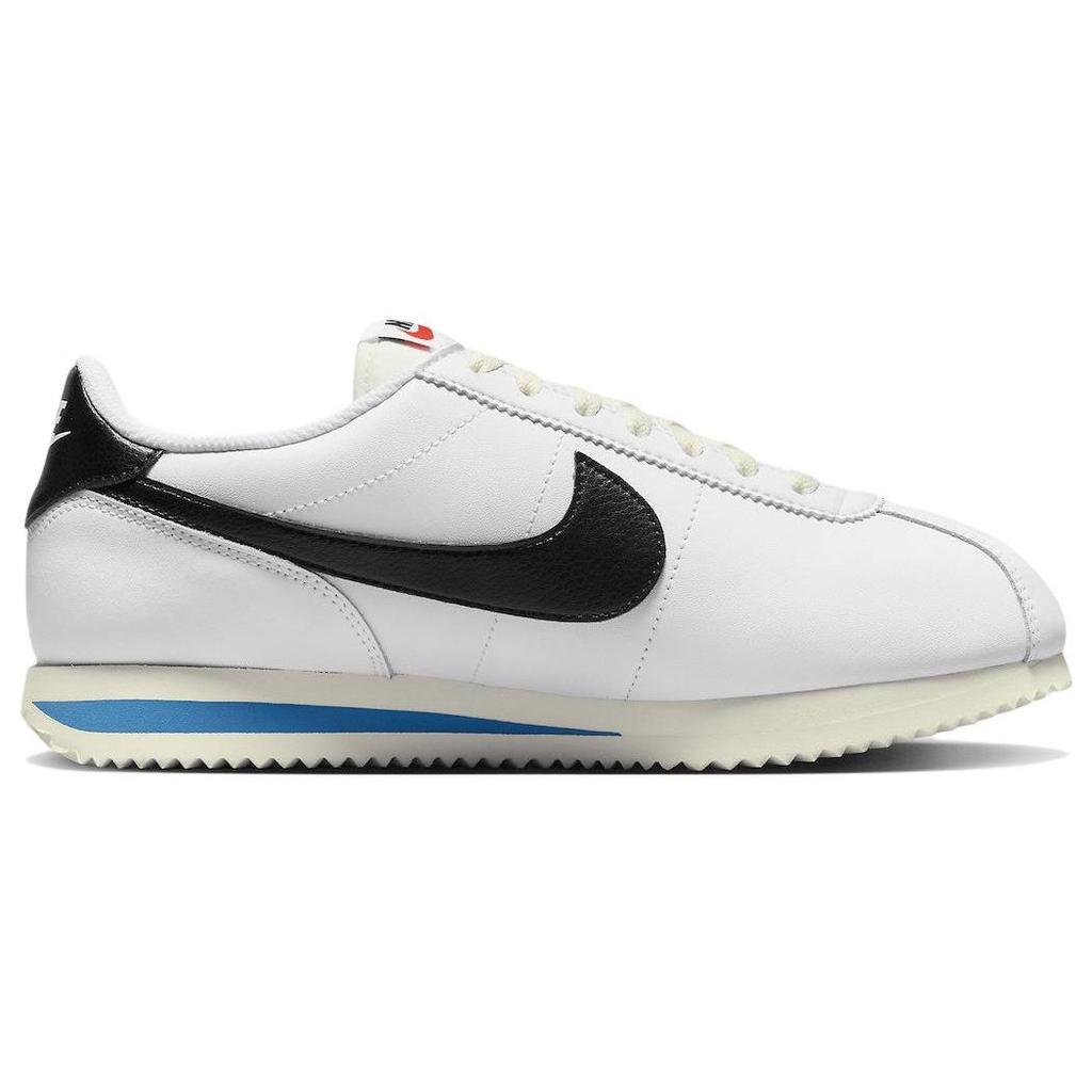 Nike Cortez White Black Blue Women Sneakers Light-Photo-Blue Sail DN1791-100