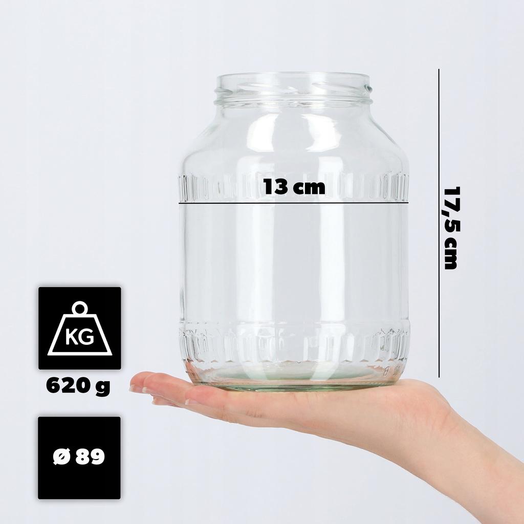 KADAX Glas Einmachglas für Konserven Gurken Liköre Honig Saft