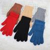 Unisex ullhansker med fleecefôr: Varm, Elastisk, Strikket for Høst/Vinter Sykling