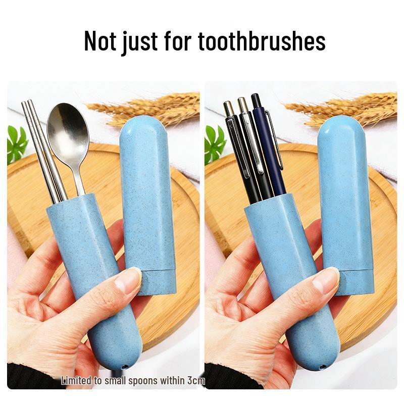 Portable Breathable Toothbrush and Toothpaste Case for Electric and Children's Brushes