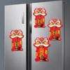 Dopamine Cartoon Lion Doorbell Magnetic Suction Chinese New Year Ornament  Home Ornament
