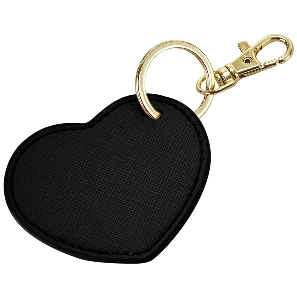 BagBase Boutique Heart Leather-Look PU Keyclip