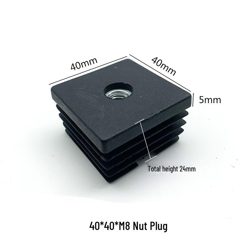 M8 Adjustable Table Leg Foot Pad with Height Adjustment Screw