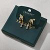 Triple Huggie Stacked Earrings for Women Gold Chain Drop Dangle Earrings Cute Statement CZ Earrings Trendy Dainty Jewelry Gift