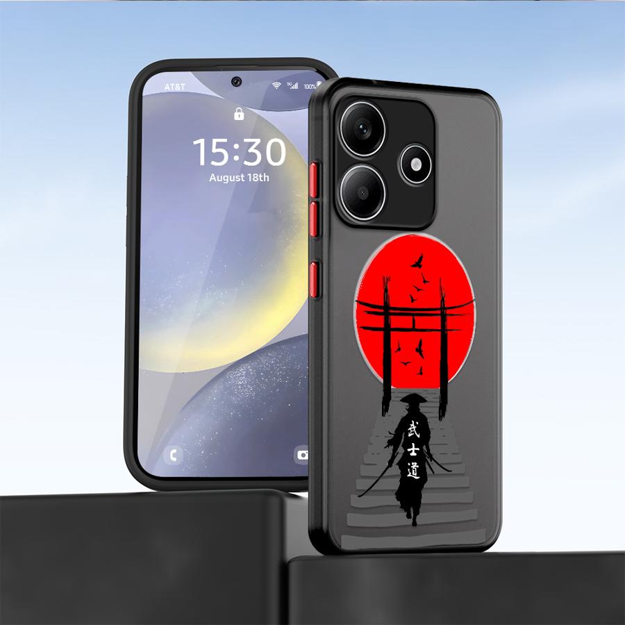 Case for Xiaomi Redmi Note 14 13C 9S 13 Pro Plus 10 14C 12 A4 11 Funda Back Phone Cover Japanese Samurai