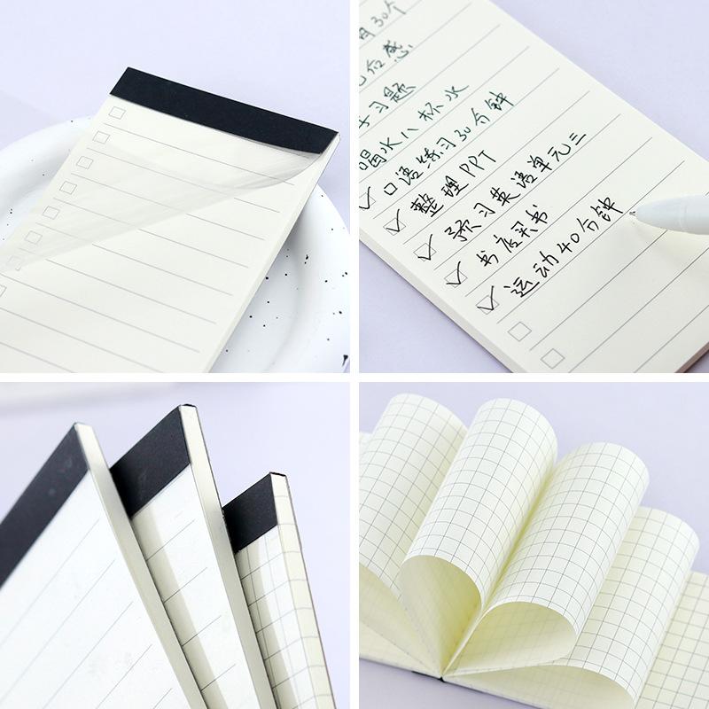 40 sheets Korean Creative Stationery with No Prints and Simple Long Handbook Notes Portable Notes for Notes TODO Plan Student