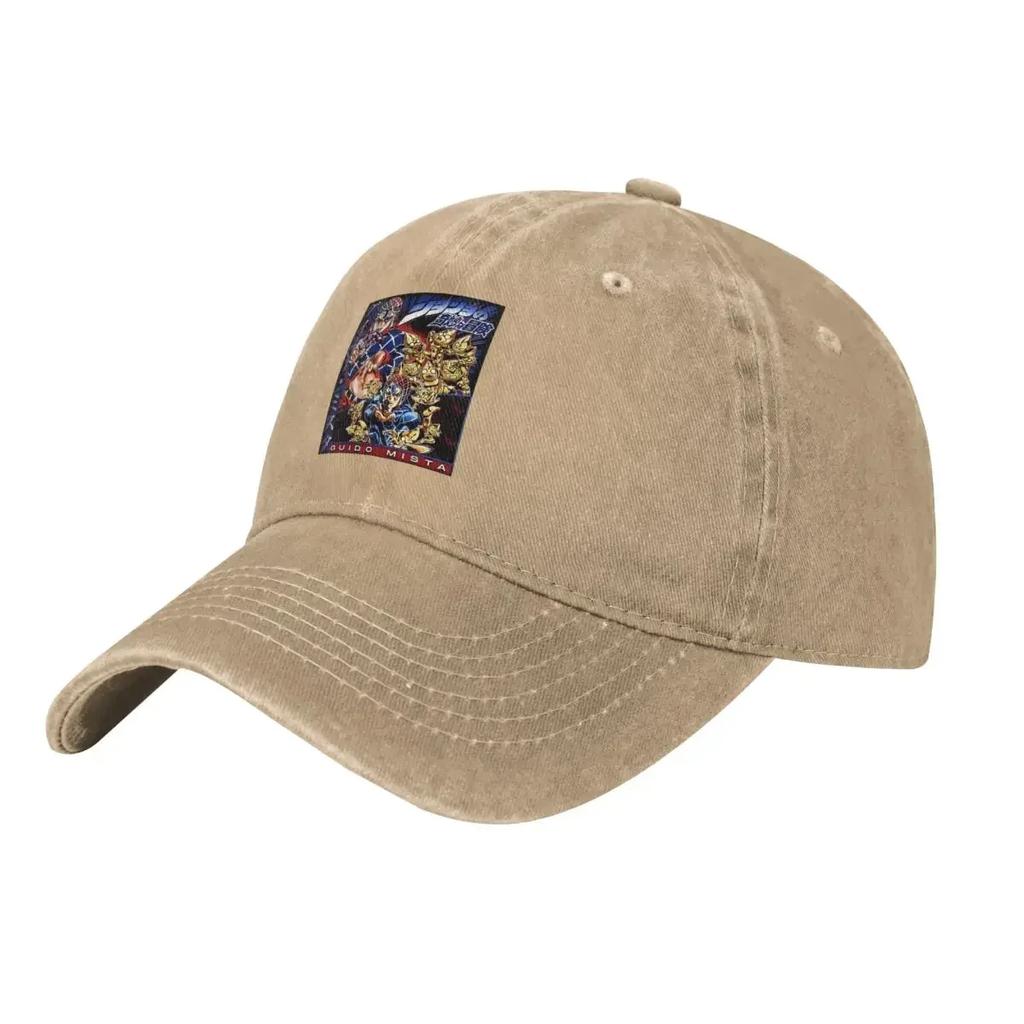 Anime Jojo Bizarre Adventure Washed Fashion Baseball Cap Peaked Cap Unisexs Hat Womens Cap Unisexs Caps