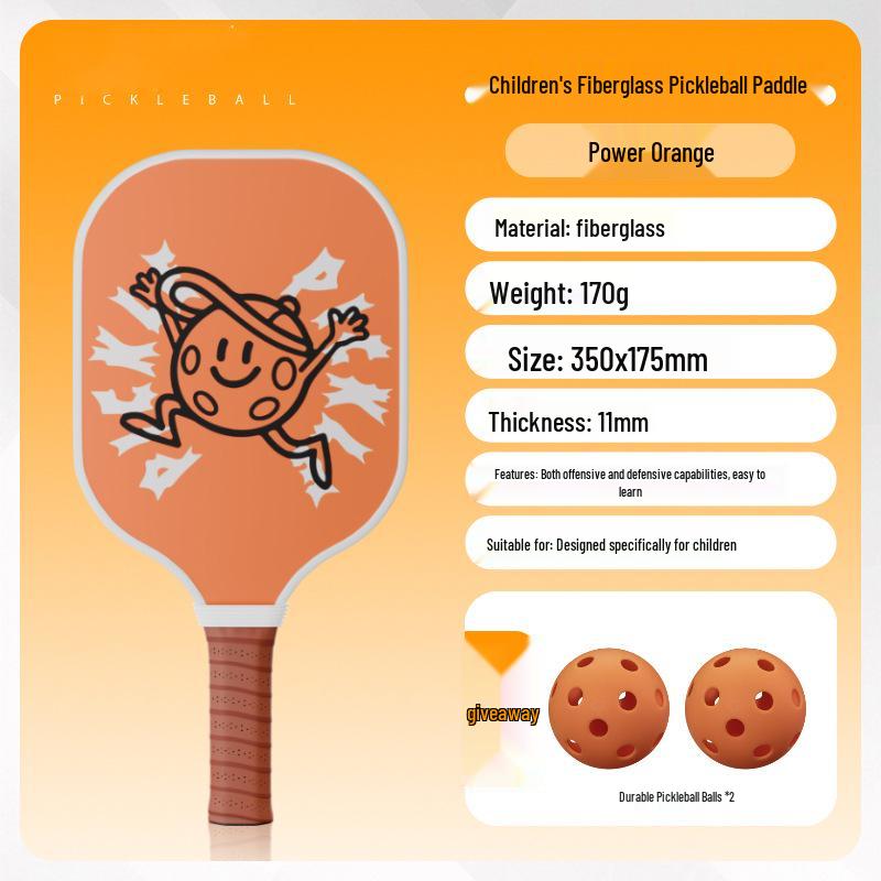 Children's Beginner Pickleball Racket Set - Fiberglass, Official Store Model