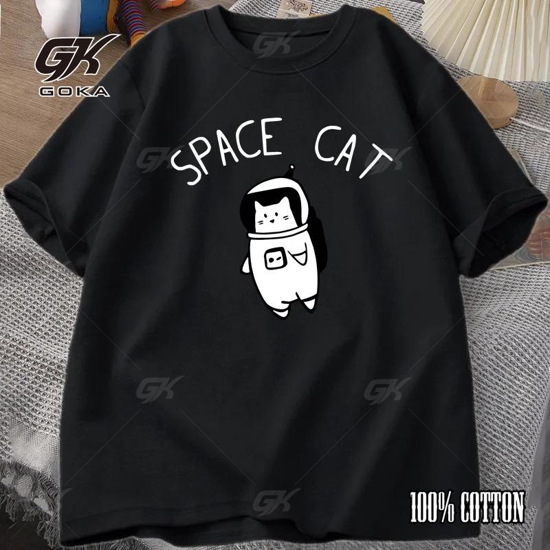 

Space Cat T-shirt Space Cat Fun Fashion T-shirt Women s Clothing Creative Short Sleeve Fashion Casual Top Women s T-shirt 4XL