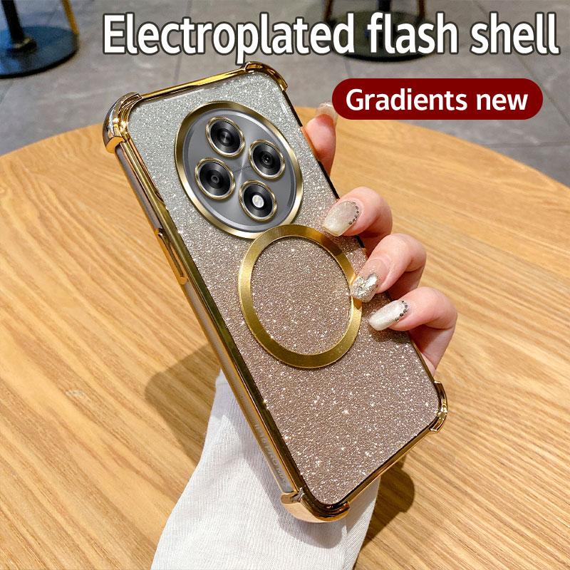 

Ударопрочный магнитный чехол для телефона с кольцом для OPPO Reno 12 11 10 Pro 8 7 6 5 5G 12F 11F 7Z 8Z Reno8 T 8T Find X3 X5 Lite X7 Ultra Capa Find X7 Ultra золотой