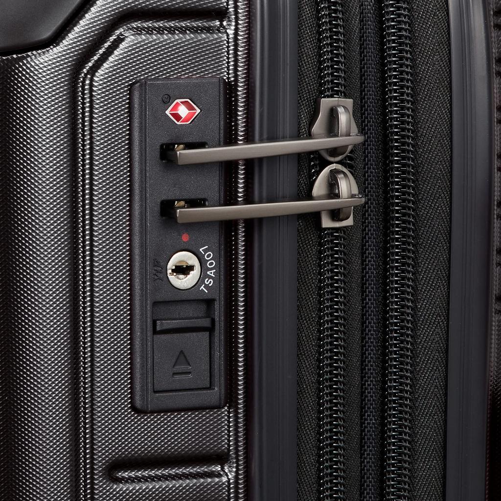 Antibacterial Expandable Size Black A.L.I. Carry-On Gale, 52.5 Cm, 2.9 Kg,