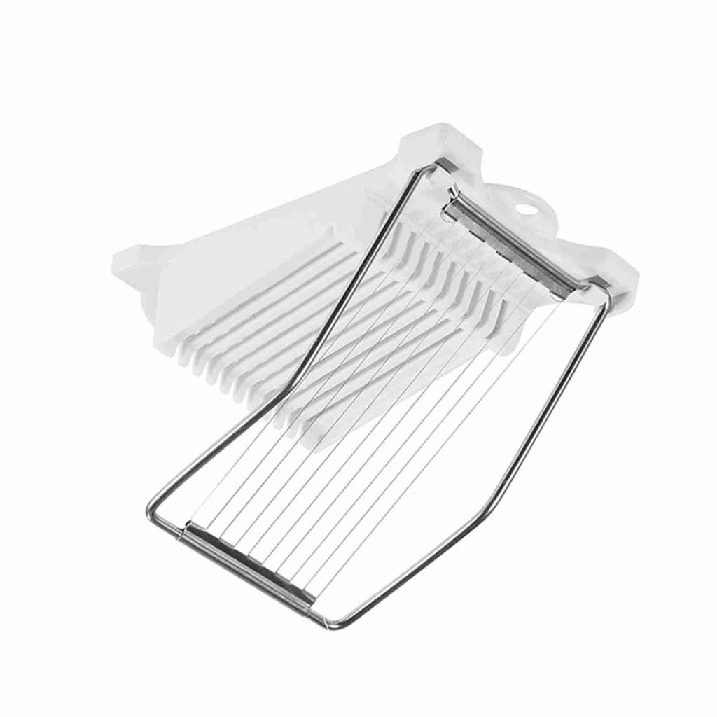 Lunch Meat, 10 Stainless Steel Wires for Even Slicing with Non-Slip Base for Canned Meat, Cheese, Ham, Boiled Egg