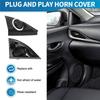 Autodeurpaneel Audio Hoorn Cover Tweeter Driehoekige Speaker Luidspreker Cover Trim Voor Toyota Vios Yaris 2013-