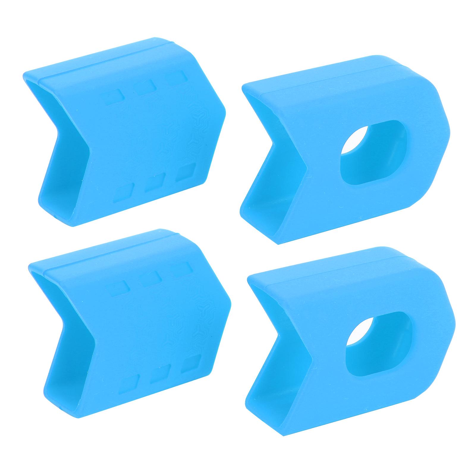 4 шт. Защитная крышка шатуна для горного и шоссейного велосипеда, Защитная заглушка системы шатунов, Силиконовые ботинки для шатунов, Синий