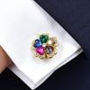 Flower Shaped Button Covers Detachable Clip On for Women Shirt Accessories