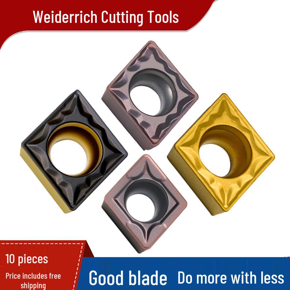 CNC Stainless Steel Lathe Inserts: Rhombic Boring CCMT DCMT TCMT for Outer Diameter & Inner Hole Turning