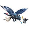 PLAYMOBIL - Dragons 3 - Krokmou Et Harold Avec Bébé Dragon - Figurine Avec Combinaison De Vol Pour Harold