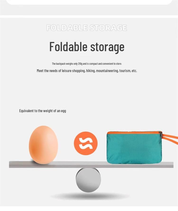 Unisex Ultra-Light Large Capacity Foldable Travel & Sport Backpack for Hiking and Cycling