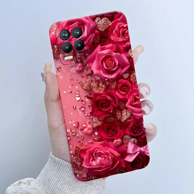 For Realme 8 Pro Case RMX3085 Soft TPU Silicone Cover Cute Cartoon Panda Phone Case For Oppo Realme8 4G 5G RMX3081 RMX3241 Funda