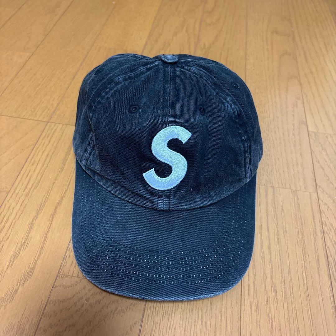 Used Supreme S Logo 6-Panel Cap Black 25ss