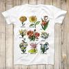 British Wild Flowers Rose Daffodil Sunflower Marigold Jasmine Top Tee Best Cute Gift Mens Women Unisex T-Shirt 3021