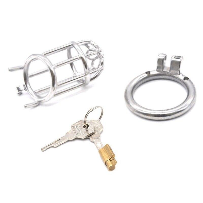 Penis Cage  Sex Toys for Men Stainless Steel Cock Rings BDSM  Slave Ball Stretcher Urethral Chastity Scrotum Cuckold