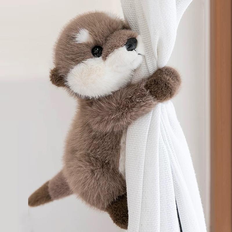 New Cute Cartoon Otter Anime Kawaii Soft Pendant 15/25/35cm Accompany Fluffy Otters Plushies Children's Birthday Gifts