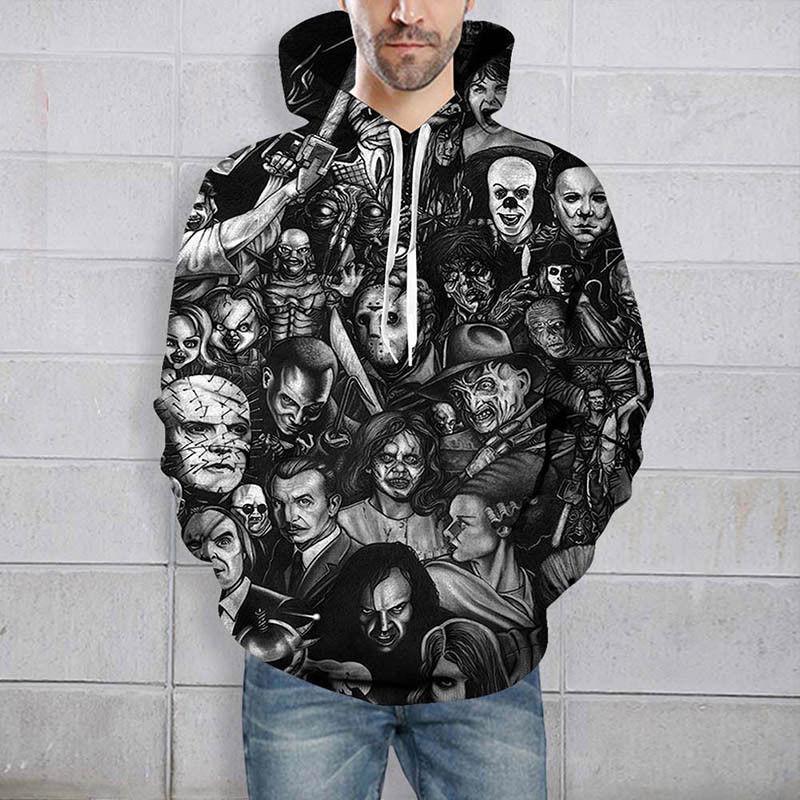 Print 3d Men Womens Hoodie Sweater Sweatshirt Jacket Coat Pullover Skull Top