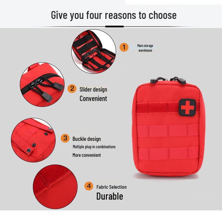 Diplomat Waterproof MOLLE Travel Medical Kit and Tactical First Aid Storage Bag