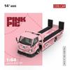 Cc 1:64 H300 Flatbed Transport Trailer Pink Pig; Alloy Car Model Simulation