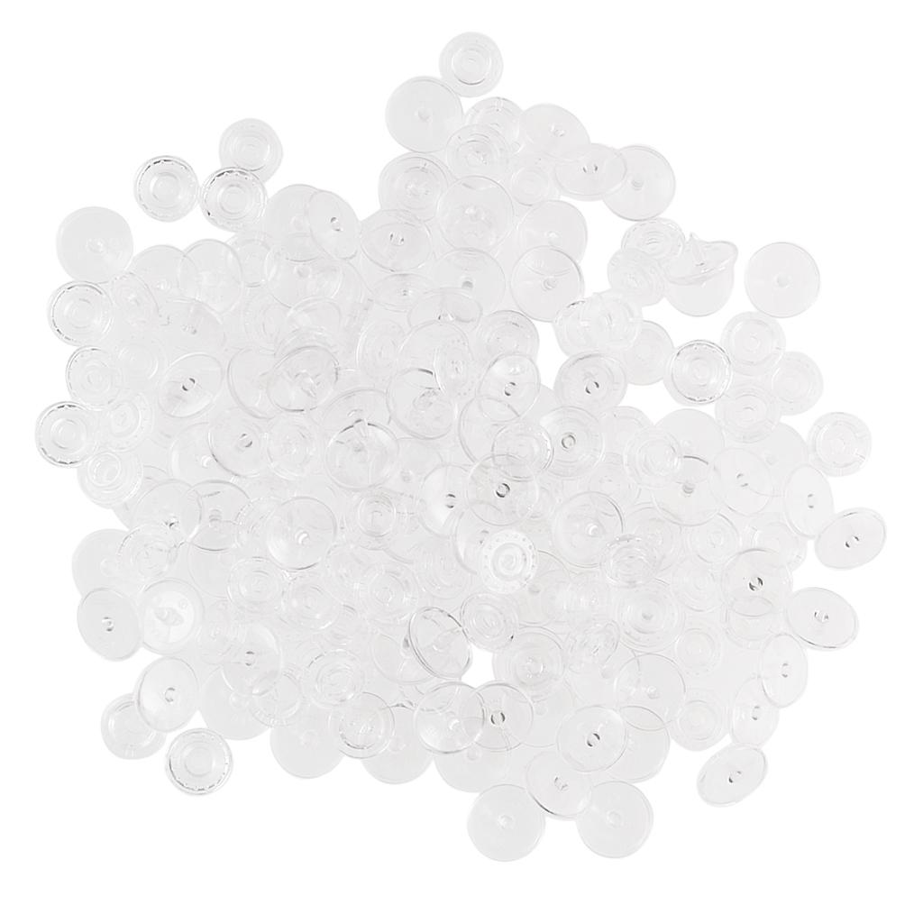 50 Set KAM T5 Transparent Plastic Resin Snap Buttons For Baby Children Clothes DIY Sewing Accessories Press Button