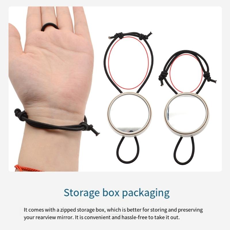 Adjustable Round Convex Diver Observe Mirror Scubas Diving Rearview Mirror for Underwater Equipment Easy to Use