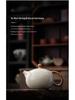 Small Beige Crackle Glaze Ru Ware Xishi Teapot – Ceramic Kung Fu Tea Infuser Set