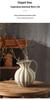 Wabi-sabi Vintage Kettle-Shaped Zen Vase for Dried Flowers