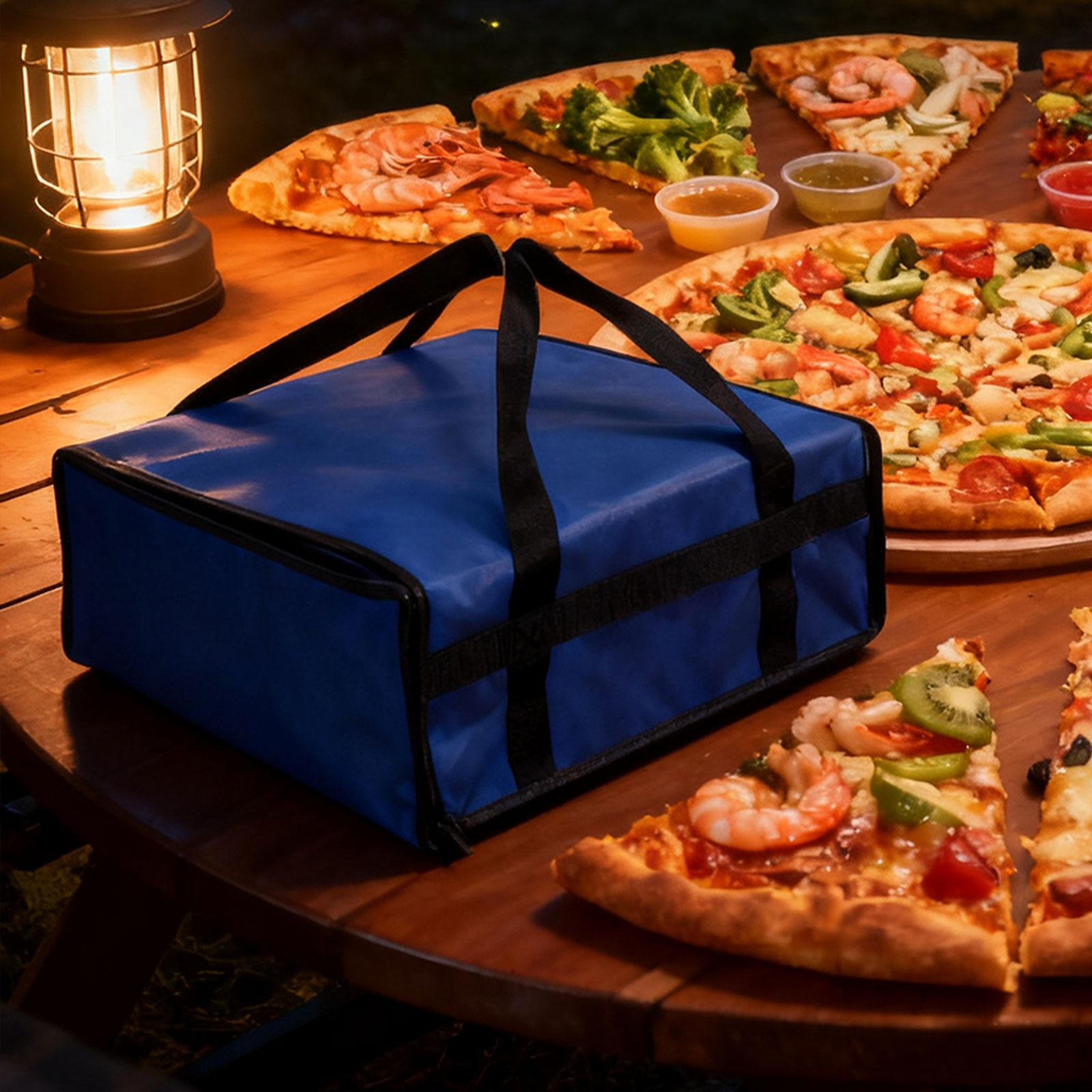 Сумка-переноска Профессиональная многоразовая изотермическая сумка для продуктов и пиццы для коммерческого и домашнего использования 40x40x15cm