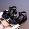 Children's beach shoes2026Summer new cute bowknot heart-shaped girls' solid color sandals for toddlers, young children, and older children