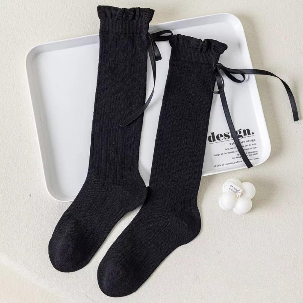 Mesh Thin Children's Calf Sock Solid Color Child Knee High Socks Baby Girl New Socks