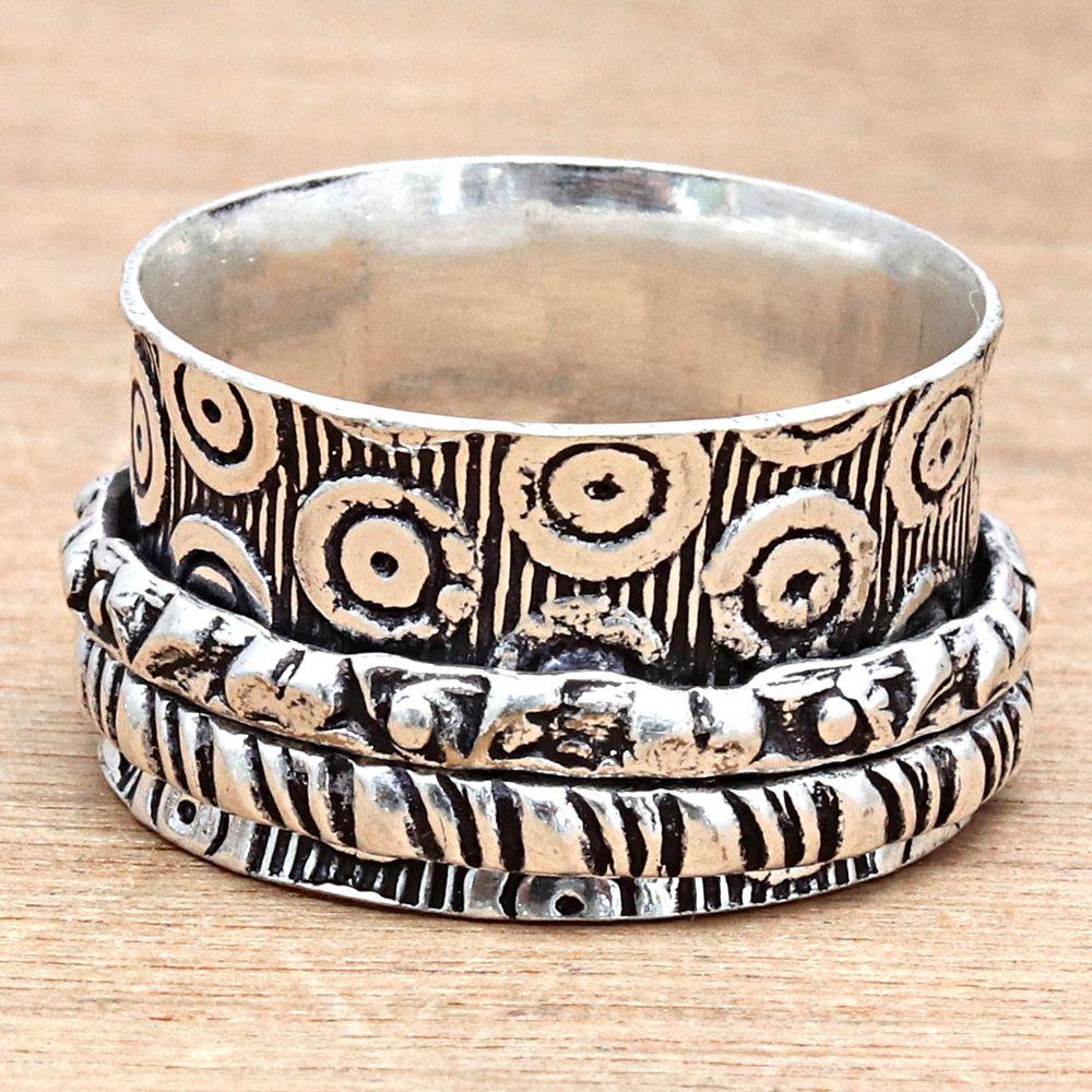 No Stone Gemstone Handmade Silver Jewelry  "8"
