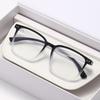 Classic Retro Large Square Frame Myopia Glasses Wood Grain Anti-blue Light Short Sight Glasses Trendy Minus Diopter Eyeglasses