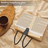 Halshängande förstoringsglas Handsfree förstoringsglas med flexibel svanhals Stor visningsyta Lätt bärbar läsförstoringsglas för äldre