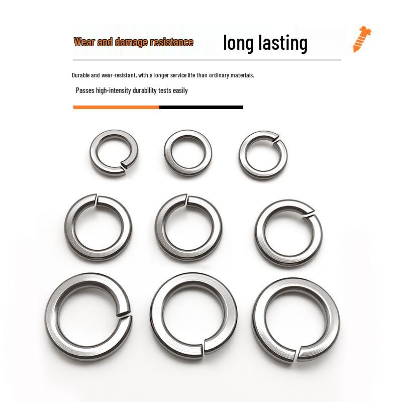 304 Stainless Steel Split Spring Washer Spacer Ring (M3, M5, M6, M8)