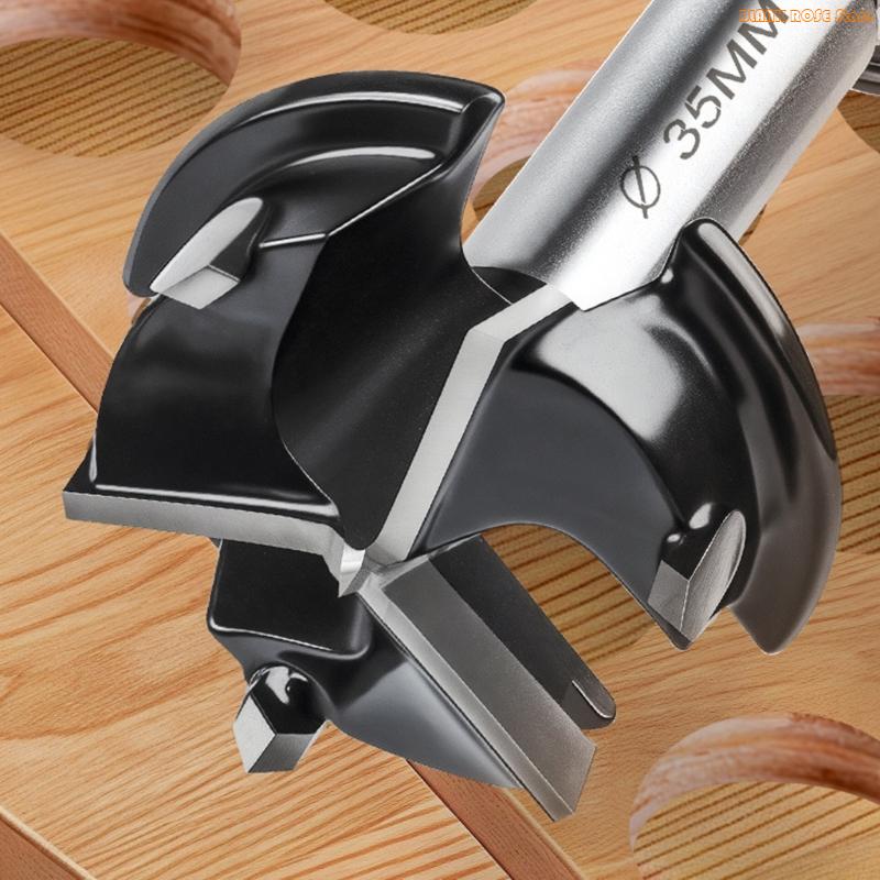 K1AE Fast Cutting 35mm Hinge Boring Cutter Hardened Alloy Steel Triple Flute Design