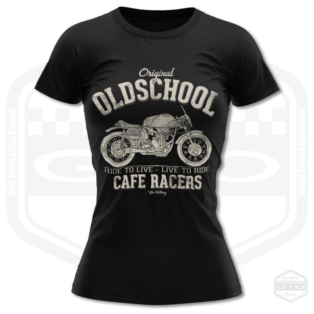 Cafe Racers Oldschool Motorcycle Riders T-Shirt Women Classic Motorcycle Fan Art XXXL