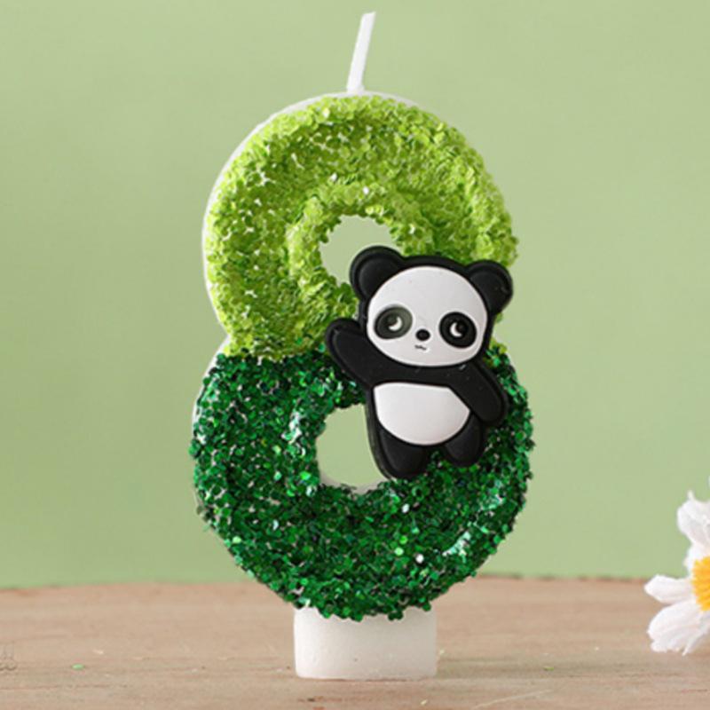 Cute Panda Digital Birthday Cake Party Candles - Hot Selling Item