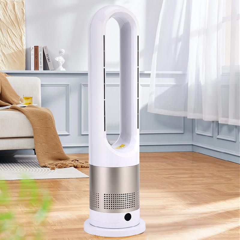 For Elektrischer Turmventilator Ohne Flügel Mit Kalt- Und Warmluftkühlung, Stehende Klimaanlagenheizung Mit Timer-Fernbedienung золотой