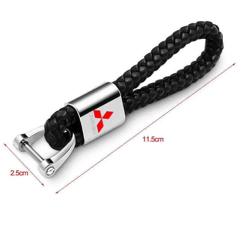 knpc3 Metal Car Key Chain Key Ring Key Lanyard Car Emblem Styling For Mitsubishi Pajero Outlander L200 EVO Montero Lancer 9 10 EX