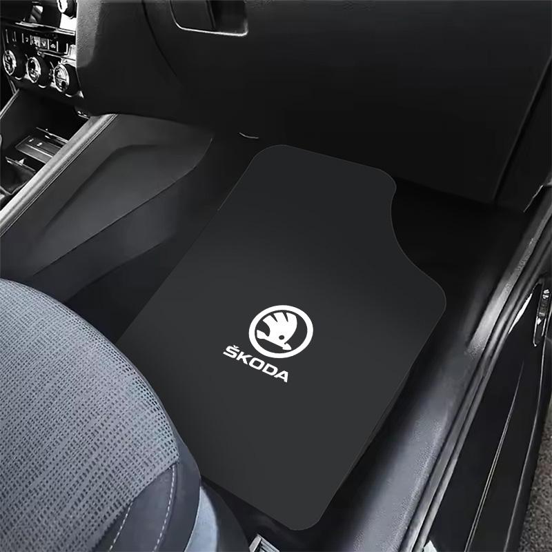 ZPMG6 For Skoda Octavia A7 Vrs Fabia Superb Rapid Kodiaq Karoq Car Front & Rear Automotive Carpet Non-slip Floor Mat Auto Accessories